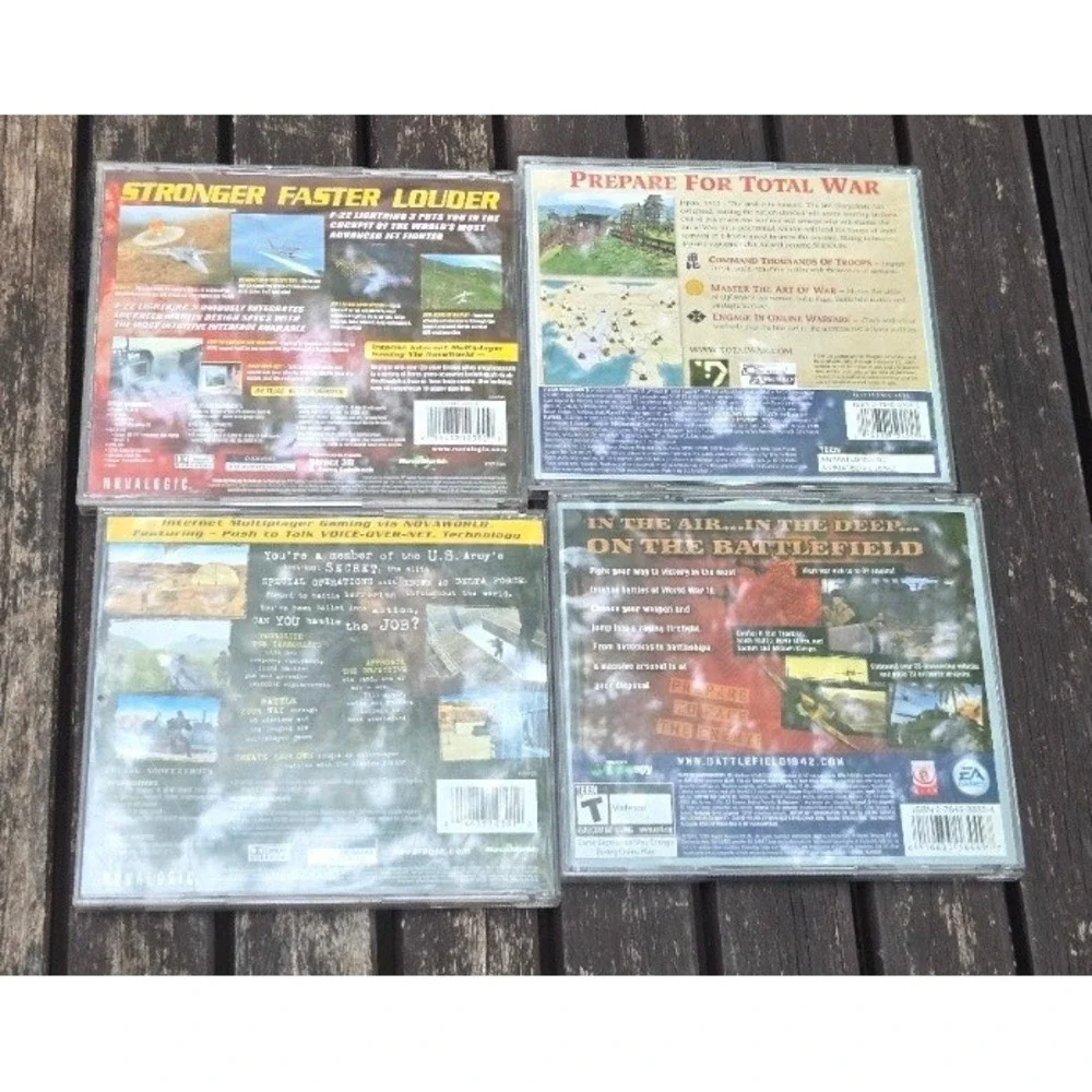 Vintage PC Game Lot 15 Big Box & Jewel Case Classic Retro Combat Strategy Games